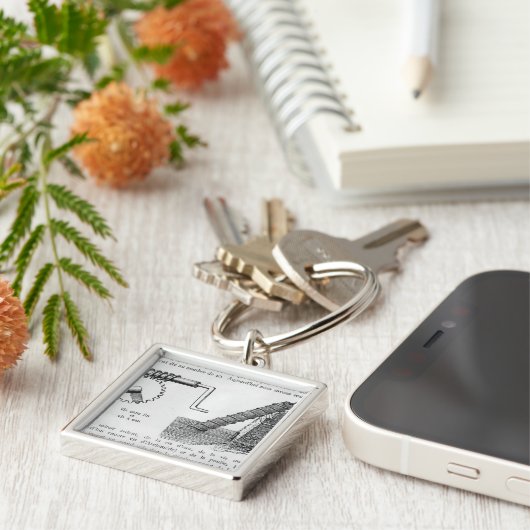 Archimedesschroef Sleutelhanger (Zijkant)