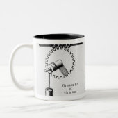 Archimedesschroef Tweekleurige Koffiemok (Links)