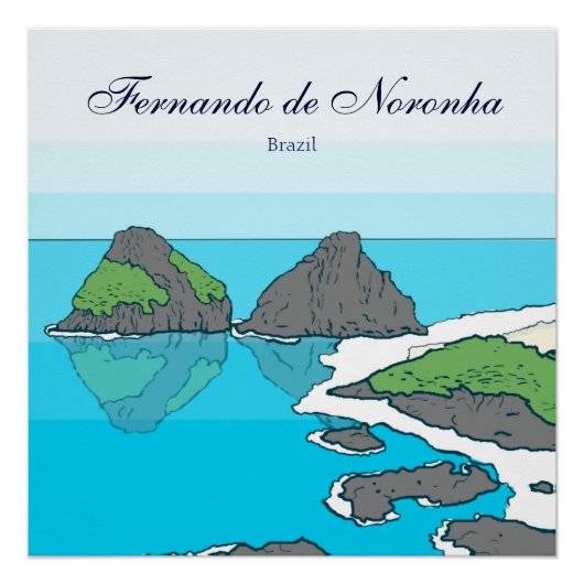 Archipel van Fernando de Noronha Poster (Voorkant)