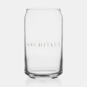 ARCHITECT 16 oz Drink Glas / Sepia (Voorkant)