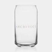 ARCHITECT 16 oz Drink Glas / Sepia (Achterkant)