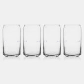 ARCHITECT 16 oz Drinkglazen Set (4) / Navy Blikvorm Glas (Rechts)