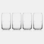 ARCHITECT 16 oz Drinkglazen Set (4) / Navy Blikvorm Glas (Links)