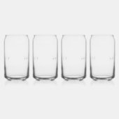 ARCHITECT 16 oz Drinkglazen Set (4) / Zwart Blikvorm Glas (Links)