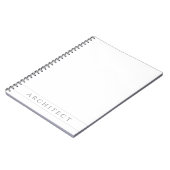 ARCHITECT 6.5x8.75 Spiraalschrift / Grijs Notitieboek (Linkerzijde)