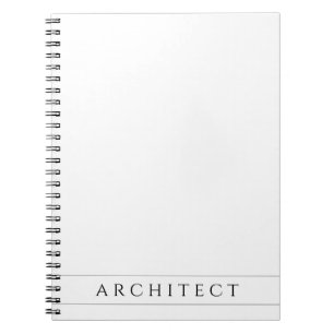 ARCHITECT 6.5x8.75 Spiraalschrift / Zwart Notitieboek