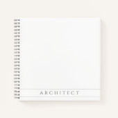 ARCHITECT 8.5" vierkant spiraalvormig Notitieboek (Voorkant)