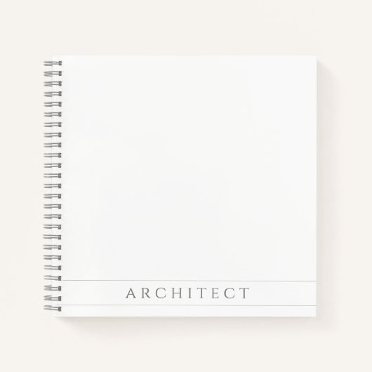ARCHITECT 8.5" vierkant spiraalvormig Notitieboek  (Voorkant)