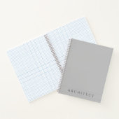 ARCHITECT 8.5x11 grijs spiraalschrift Notitieboek (Binnen)
