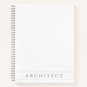 ARCHITECT 8.5x11 spiraalvormig Notitieboek / grijs