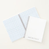 ARCHITECT 8.5x11 spiraalvormig Notitieboek / grijs (Binnen)
