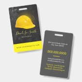 Architect / Aannemer Badge (Voor- en achterkant)