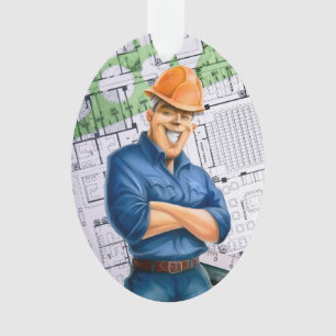 Architect / aannemer / bouwvakker... ornament