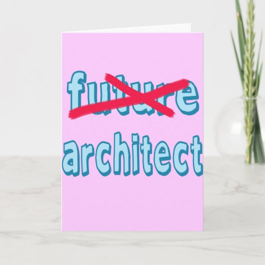Architect Afstuderen producten Kaart (Voorkant)