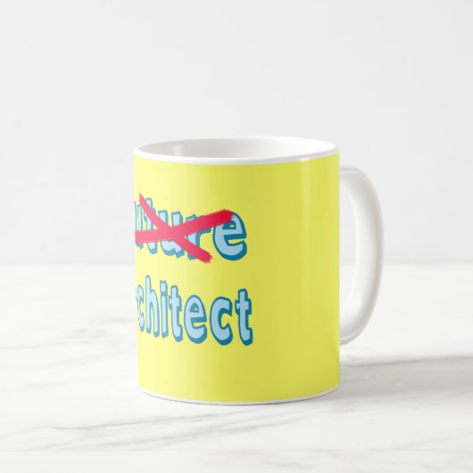 Architect Afstuderen producten Koffiemok (Voorkant rechts)