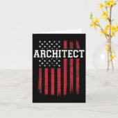 Architect Amerikaanse vlag USA Patriot Patriottisc Kaart (Gele Bloem)