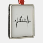 Architect - Architect Hartslag Huizen Metalen Ornament (Rechts)