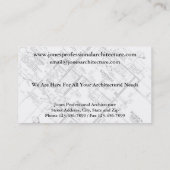 Architect Architecture Home Builder Visitekaartje (Achterkant)