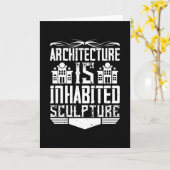 Architect - Architectuur is bewoond beeld Kaart (Gele Bloem)