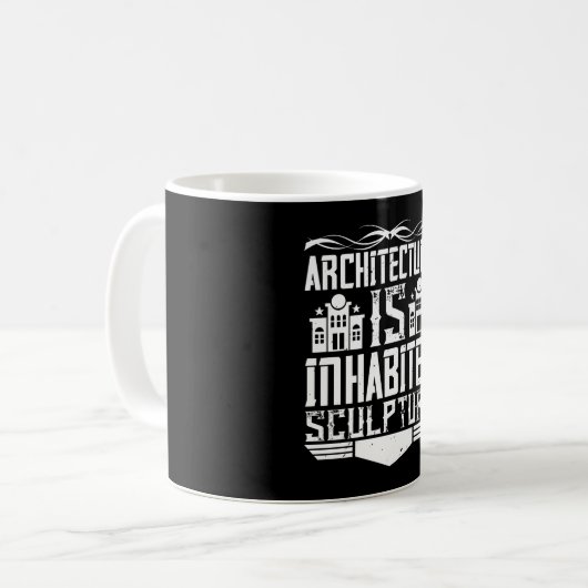 Architect - Architectuur is bewoond beeld Koffiemok (Voorkant links)
