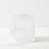 ARCHITECT Bevroren Glas Mok / Grijs (Voorkant links)