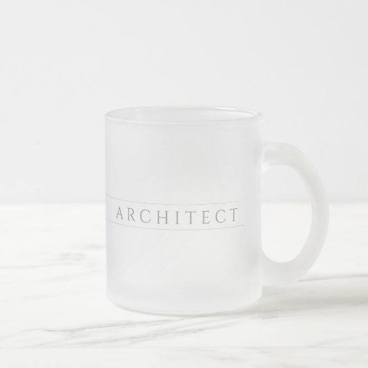 ARCHITECT Bevroren Glas Mok / Grijs (Rechts)