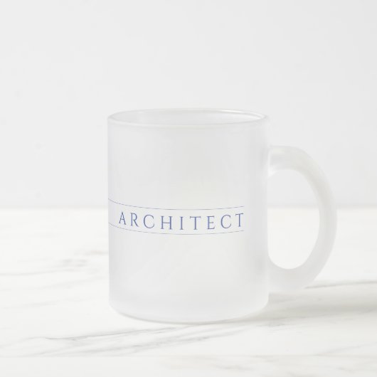 ARCHITECT Bevroren Glas Mok / Navy Blauwe (Rechts)
