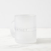 ARCHITECT Bevroren Glas Mok / Zwart (Voorkant links)