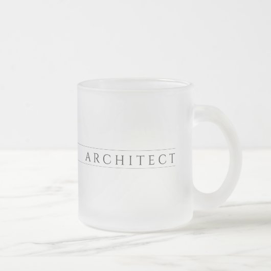 ARCHITECT Bevroren Glas Mok / Zwart (Rechts)