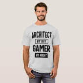 Architect bij Day Gamer bij Night Professional T-shirt (Voorkant volledig)
