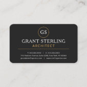 Architect Black Gold Professional Visitekaartje (Voorkant)
