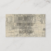 architect blauwdruk visitekaartje (Achterkant)