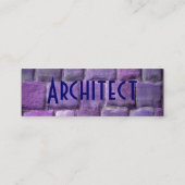Architect Blue Paarse Sandstone I Mini Visitekaartje (Achterkant)