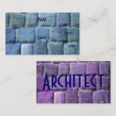 Architect Blue Paarse Sandstone I Visitekaartje (Voorkant / Achterkant)