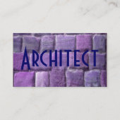 Architect Blue Paarse Sandstone I Visitekaartje (Achterkant)