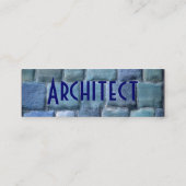 Architect Blue Sandstone I Mini Visitekaartje (Achterkant)