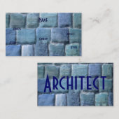 Architect Blue Sandstone I Visitekaartje (Voorkant / Achterkant)