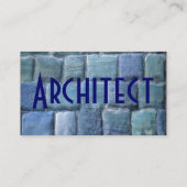 Architect Blue Sandstone I Visitekaartje (Achterkant)