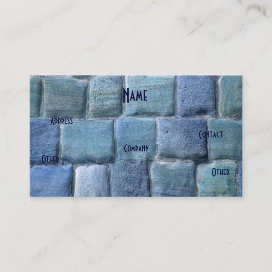 Architect Blue Sandstone I Visitekaartje (Voorkant)