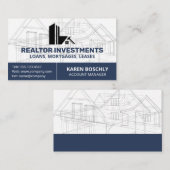 Architect Blueprint | Logo Huiseigendom Visitekaartje (Voorkant / Achterkant)