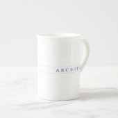 ARCHITECT Bone China Mok / Navyblauw (Voorkant rechts)