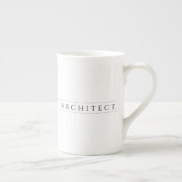 Architect Bone China Mok / Zwart