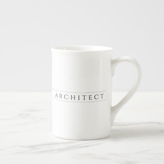 Architect Bone China Mok / Zwart (Rechts)