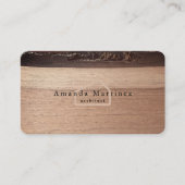 Architect Bouw Huis Hout Visitekaartje (Voorkant)