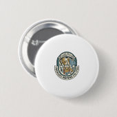 Architect Bouw Kat Kat Grafische Tee Kunst - Archi Ronde Button 5,7 Cm (Voorkant /achterkant)