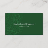 Architect Bouwaannemer Donkergroene QR-code Visitekaartje (Voorkant)
