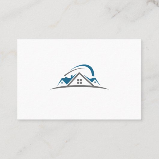 Architect, bouwer, makelaar, dakconstructie visitekaartje (Achterkant)