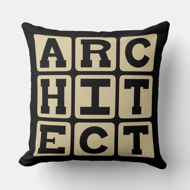 Architect, Bouwontwerper Kussen (Voorkant)
