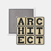 Architect, Bouwontwerper Magneet (Voorkant / Achterkant)