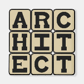 Architect, Bouwontwerper Magneet (Voorkant)
